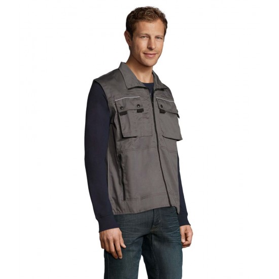 Жилет робочий SOL'S Zenith Pro темно-сірий - 80500384M