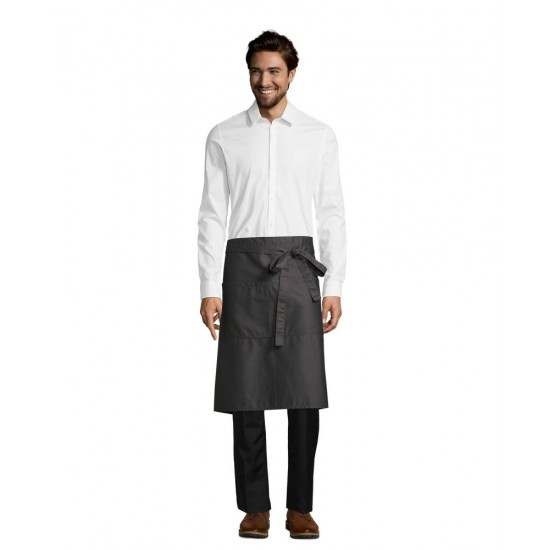 Фартух офіціанта SOL'S Greenwich, 65 см темно-сірий - 88020384TUN