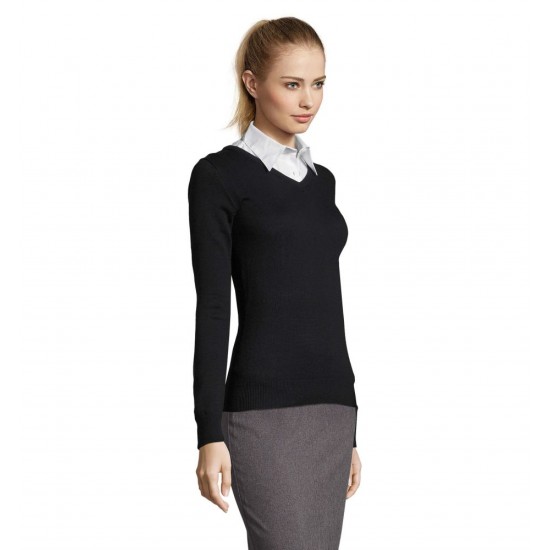 Пуловер жіночий SOL'S Galaxy темно-синій - 90010318M Пуловер жіночий SOL'S Galaxy темно-синій - 90010318M