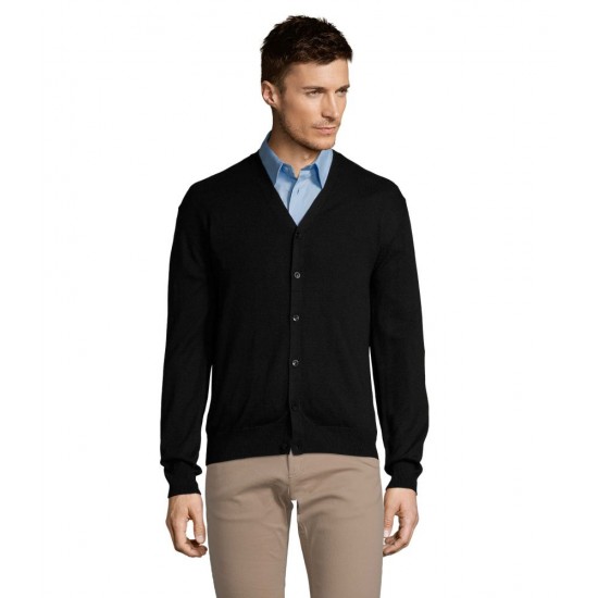 Кардиган на ґудзиках чоловічий SOL'S Golden чорний - 90011312L