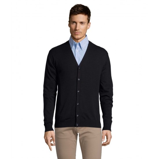 Кардиган на ґудзиках чоловічий SOL'S Golden темно-синій - 90011318XXL