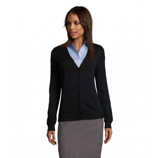 Кардиган на ґудзиках жіночий SOL'S Golden чорний - 90012312XL