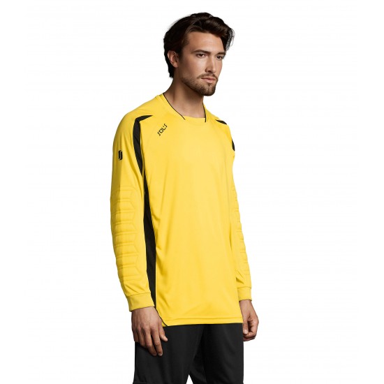 Лонгслів спортивний чоловічий SOL'S Azteca лимонний/чорний - 90208944S