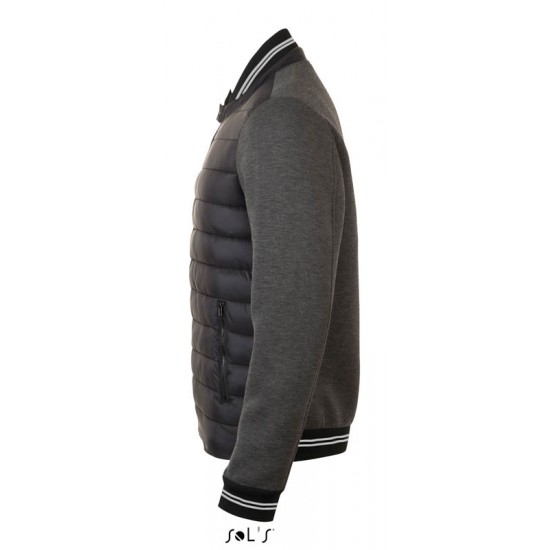 Куртка унісекс SOL'S VOLCANO тьмяно-сірий (попільний-меланж )/чорний - 01644500M