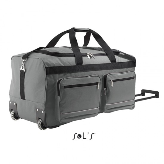 Дорожня сумка на 2 колесах SOL'S Voyager сірий графіт - 71000385TUN