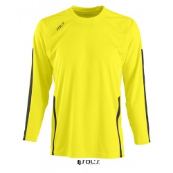 Лонгслів спортивний дитячий SOL'S Wembley LSL лимонний/чорний - 90203944112