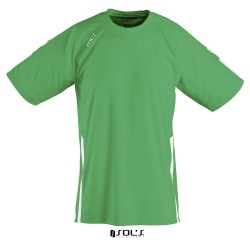 Футболка спортивна дитяча SOL'S Wembley SSL насичений зелений/білий - 902029336A8