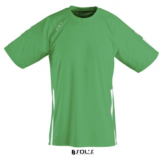 Футболка спортивна дитяча SOL'S Wembley SSL насичений зелений/білий - 902029336A8