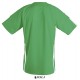 Футболка спортивна дитяча SOL'S Wembley SSL насичений зелений/білий - 902029336A8