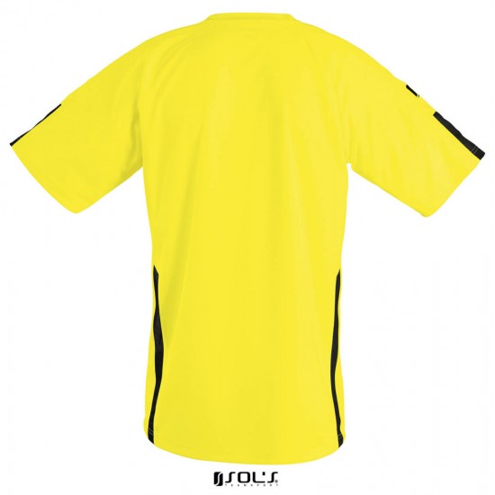 Футболка спортивна дитяча SOL'S Wembley SSL лимонний/чорний - 90202944112