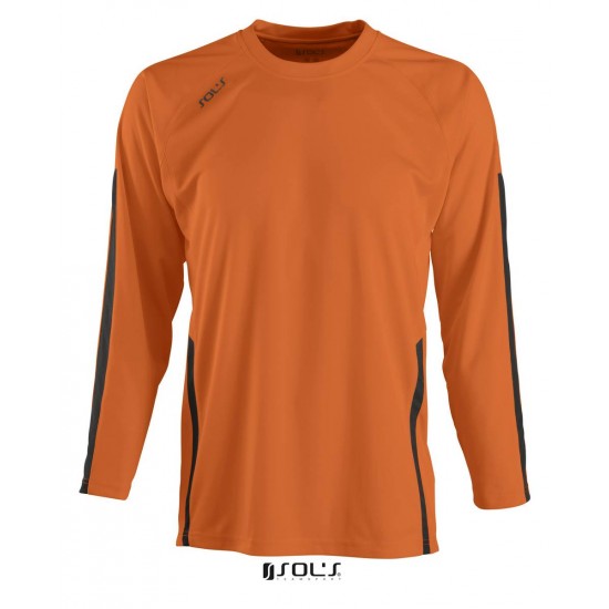 Лонгслів спортивний SOL'S Wembley LSL помаранчевий/чорний - 90201938M