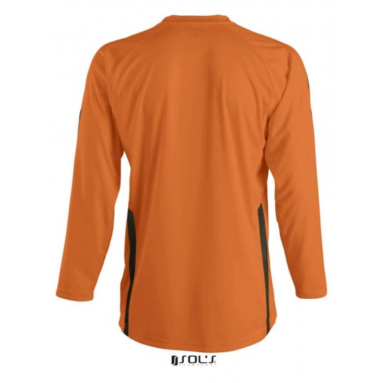 Лонгслів спортивний SOL'S Wembley LSL помаранчевий/чорний - 90201938M