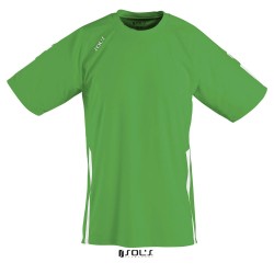 Футболка спортивна SOL'S Wembley SSL насичений зелений/білий - 90200933LXL