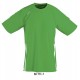 Футболка спортивна SOL'S Wembley SSL насичений зелений/білий - 90200933XXL