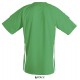 Футболка спортивна SOL'S Wembley SSL насичений зелений/білий - 90200933XXL