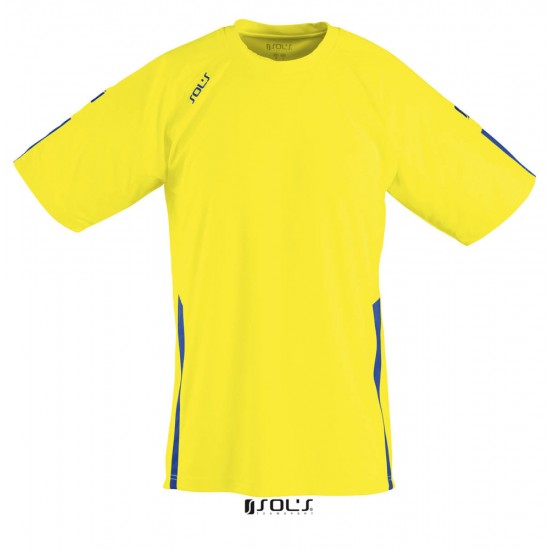 Футболка спортивна SOL'S Wembley SSL лимонний/синій - 90200943M Футболка спортивна SOL'S Wembley SSL лимонний/синій - 90200943M