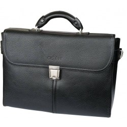 Портфель шкіряний Giovani чорний - 631CV