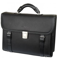 Портфель шкіряний Giovani чорний - 638CV