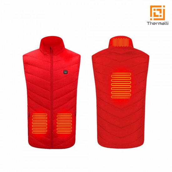 Жилет з підігрівом Thermalli Val Cenis червоний - 10100105-023XL