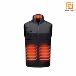 Жилет з підігрівом Thermalli Chatel чорний/сірий - 10100505-01M