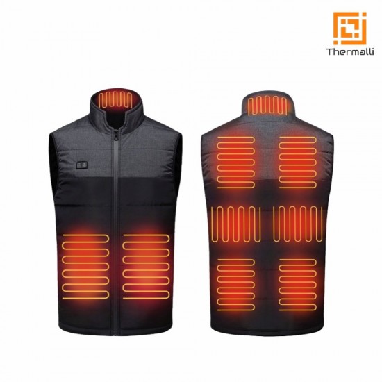 Жилет з підігрівом Thermalli Chatel чорний/сірий - 10100505-01S Жилет з підігрівом Thermalli Chatel чорний/сірий - 10100505-01S
