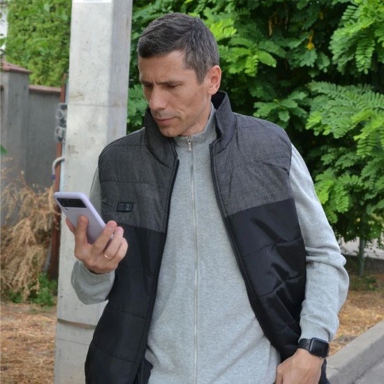 Жилет з підігрівом Thermalli Chatel чорний/сірий - 10100505-01S Жилет з підігрівом Thermalli Chatel чорний/сірий - 10100505-01S