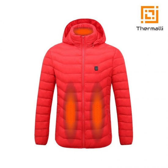 Куртка  з підігрівом Thermalli Cimone червоний - 10880202M