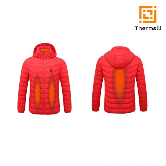 Куртка  з підігрівом Thermalli Cimone червоний - 10880202M
