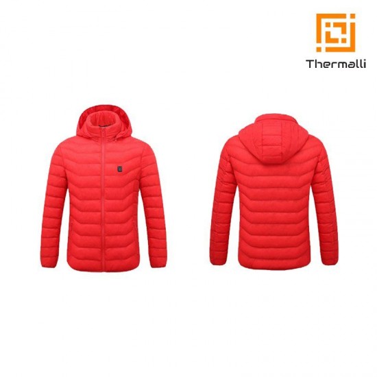 Куртка  з підігрівом Thermalli Chamonix червоний - 10880002XL
