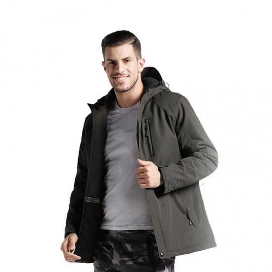Чоловіча куртка з підігрівом Thermalli Pila сірий - 10882107M