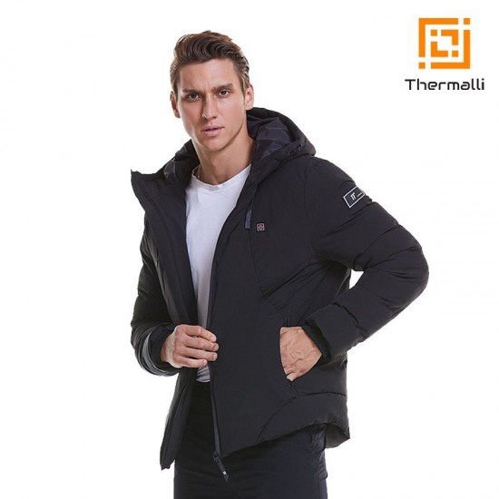 Куртка з підігрівом Thermalli Padola чорний - 10880802M