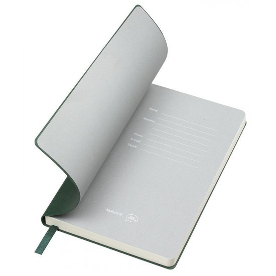 Блокнот в лінію A5 Thinkme Funky, м'яка обкладинка темно-зелений/сірий - TM21209/15/30