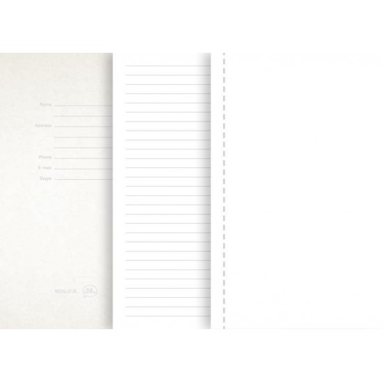 Блокнот в лінію A5 Thinkme Justy, тверда обкладинка червоний - TM21210/08