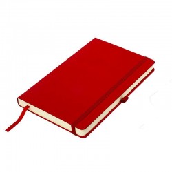 Блокнот в клітинку A5 Thinkme Silky, тверда обкладинка червоний - TM21215/08