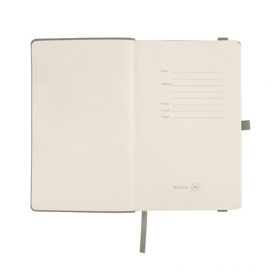 Блокнот в лінію А5 Thinkme Gracy, м'яка обкладинка сірий - TM21223/30 Блокнот в лінію А5 Thinkme Gracy, м'яка обкладинка сірий - TM21223/30