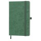 Блокнот TABBY JUSTY А5, 130х210 мм, тверда обкладинка, в лінію, 256 сторінок, тримач для ручок, кишеню для візиток, гумка-фіксатор зелений - TM21224/15