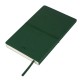 Блокнот TABBY FRANKY, 130х210 мм, м'яка обкладинка, в клітку, 256 сторінок, кишеню для візиток, ляссе в тон обкладинки зелений - TM21226/15