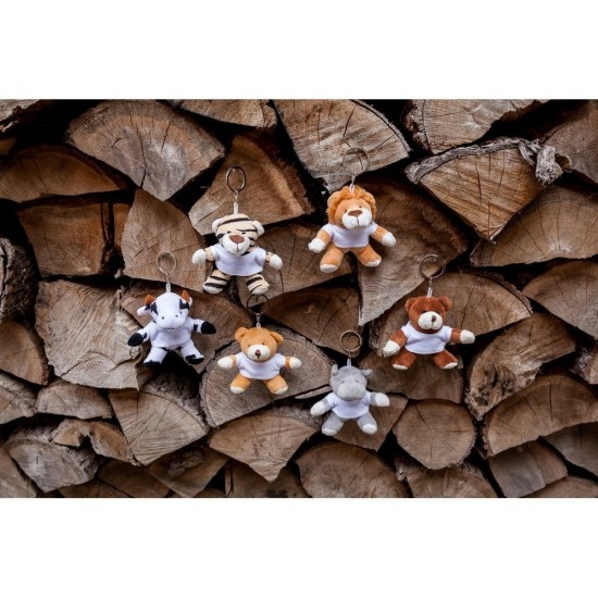 Брелок-іграшка плюшевий тигр Fofcio Orson світло-коричневий - HE584-18