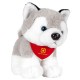 Іграшка плюшев собака хаскі сірий - HE692-19