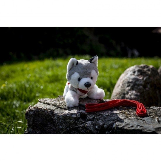 Іграшка плюшев собака хаскі сірий - HE692-19