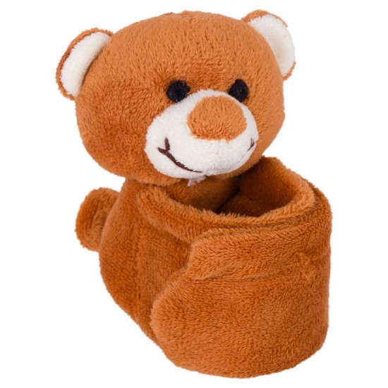 Плюшева пов'язка на голову, ведмедик коричневий - HE726-16