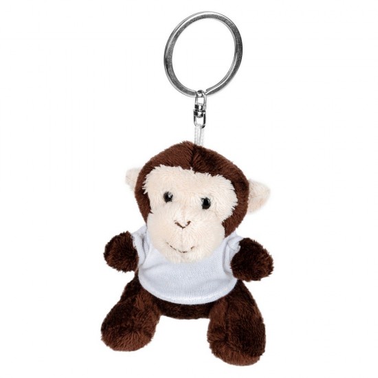 Карлі, плюшева мавпа, брелок коричневий - HE732-16