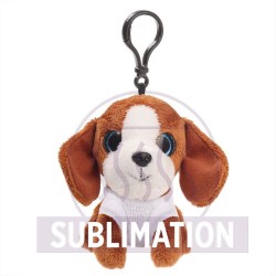 Брелок-іграшка плюшевий собака Fofcio Polly коричневий - HE777-16