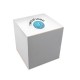 Картонна коробка для подарункової кулі V0901 білий - V0010-02