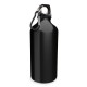 Пляшка спортивна алюмінієва Марілса 500 мл з карабіном чорний - V0029-03