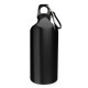 Пляшка спортивна алюмінієва Марілса 500 мл з карабіном чорний - V0029-03