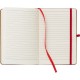 Блокнот в лінію А5 Voyager, тверда обкладинка бежевий/червоний - V0038-05