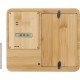 Годинник-метеостанція бамбуковий з фоторамкою коричневий - V0039-16