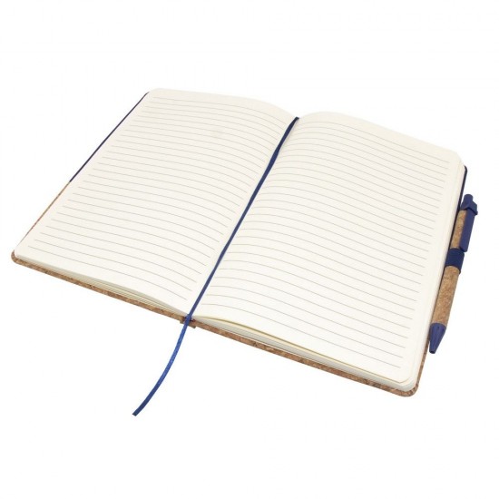 Блокнот в лінію А5 Voyager Layla, тверда обкладинка, з кульковою ручкою кобальт - V0056-04