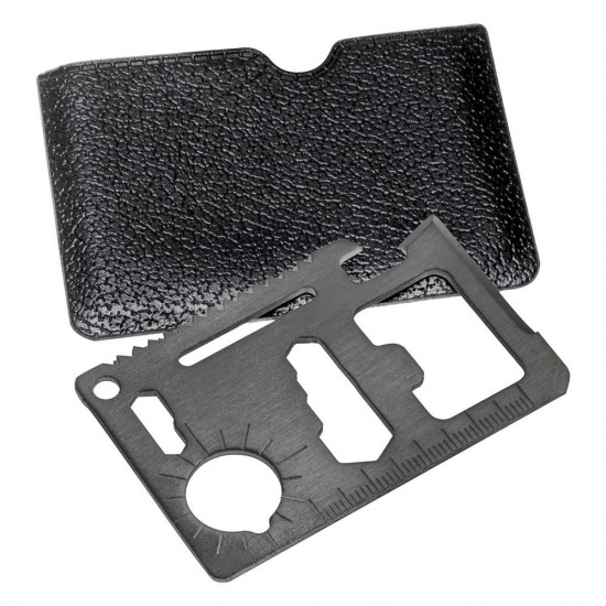 Мультитул 11в1 Voyager Marie, 70 мм, в футлярі чорний - V0059-03